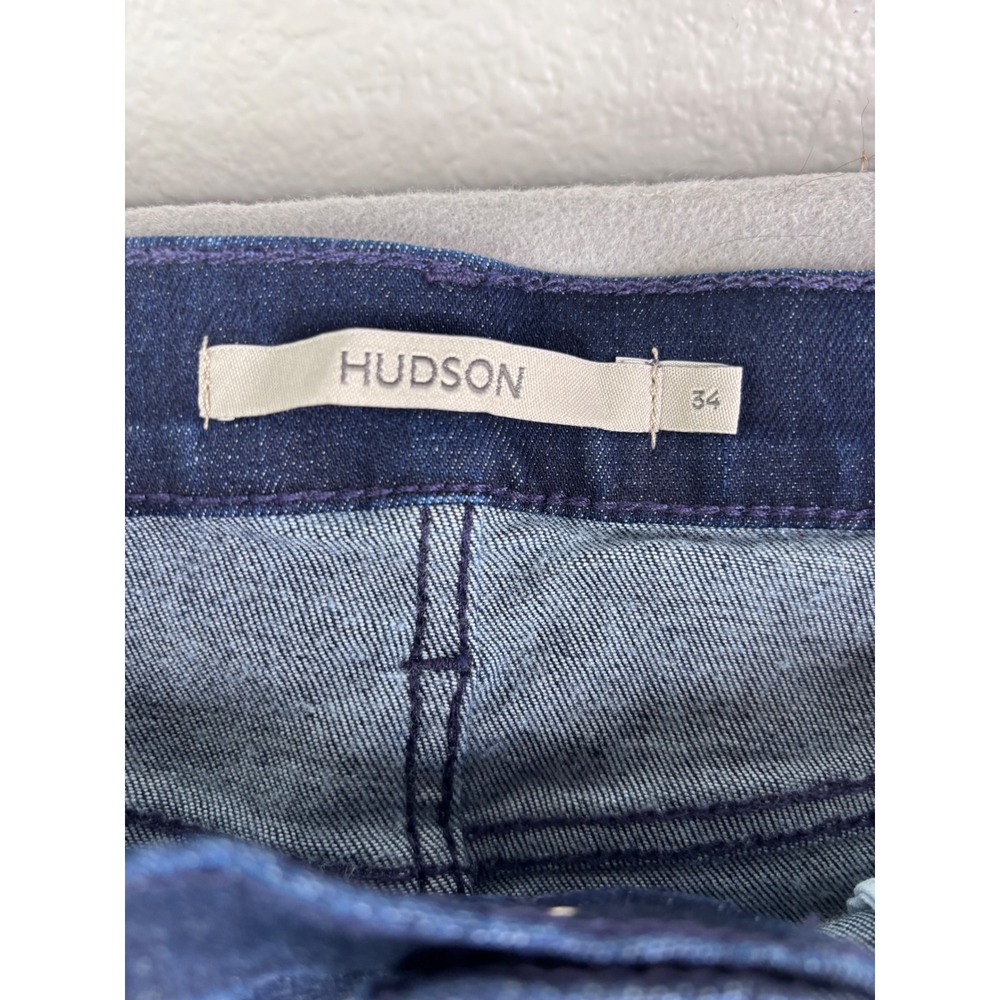 Hudson Barbara High Rise Bootcut Jeans Dark Wash Blue Denim Size 34 - Picture 4 of 8
